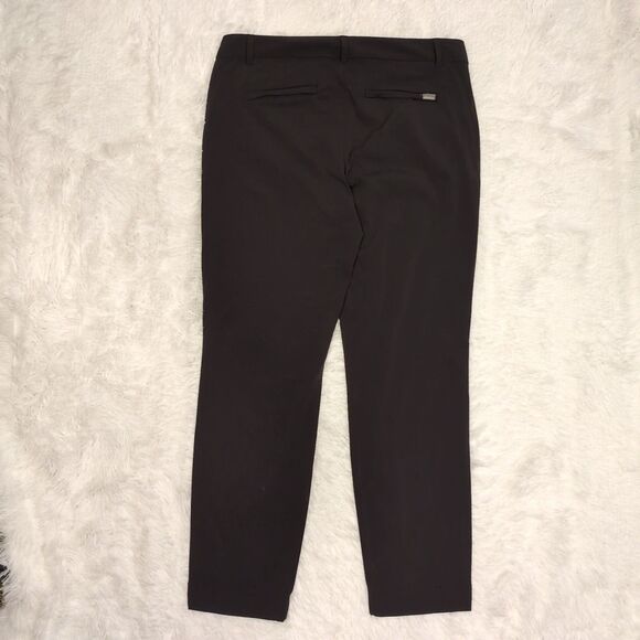 Eddie Bauer Travex Ankle Pants Womens 8‎ Black Nylon Stretch Pocket Outdoor Hike - Picture 10 of 14